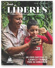 A coffee leader is an example and works for his community.